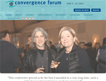Tablet Screenshot of convergenceforum.com